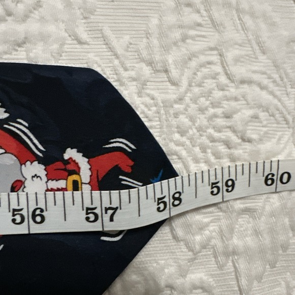 Surrey Christmas Mouse Y2K Cartoon Novelty Neck Tie Necktie Vintage Holiday NEW! - Picture 9 of 9